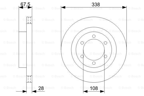 Гальмівні диски передні 0986479304 Bosch