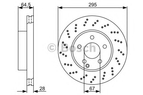 0986479331 Bosch Гальмо дискове переднє