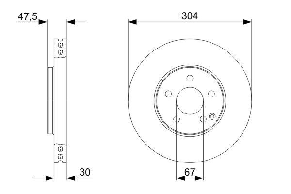 Купити 0986479333 Bosch Ротор гальмівний