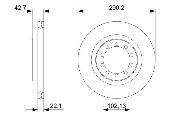 Гальмівні диски передні 0986479343 Bosch