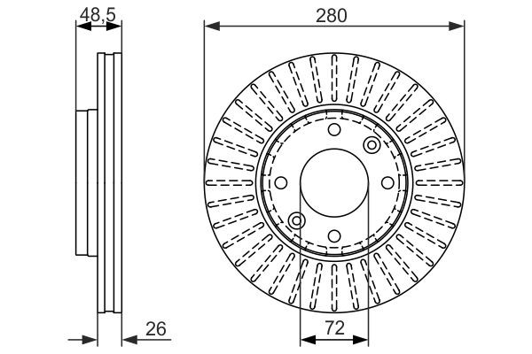 Купити 0986479353 Bosch Ротор гальмівний