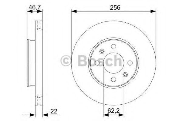 Гальмівні диски передні 0986479367 Bosch