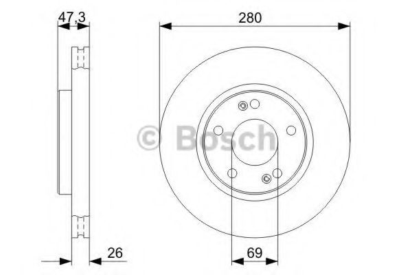 Купити 0986479368 Bosch Ротор гальмівний