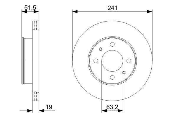 Купити 0986479377 Bosch Ротор гальмівний