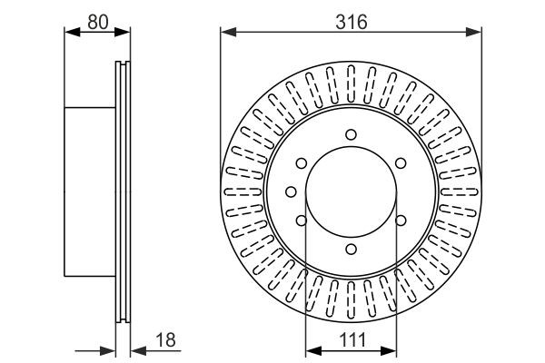 Купити 0986479385 Bosch Диск заднього гальма