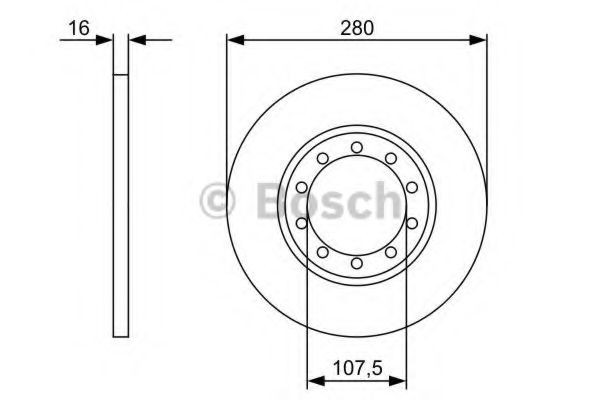 Гальмівні диски 0986479390 Bosch