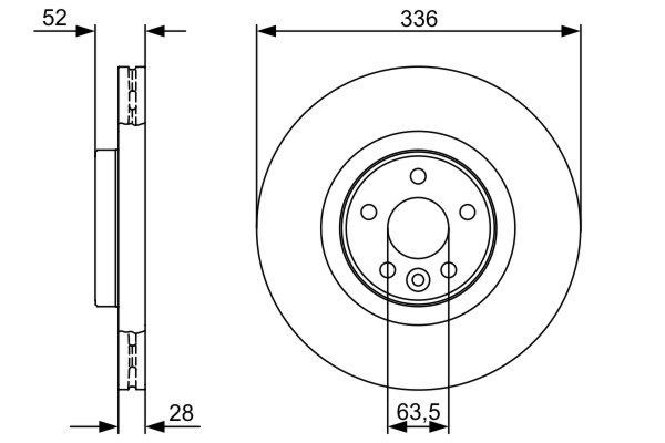 Купити 0986479395 Bosch Ротор гальмівний