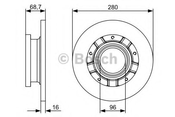 Задні дискові гальма Bosch 0986479401 ціна, від 55.46 USD