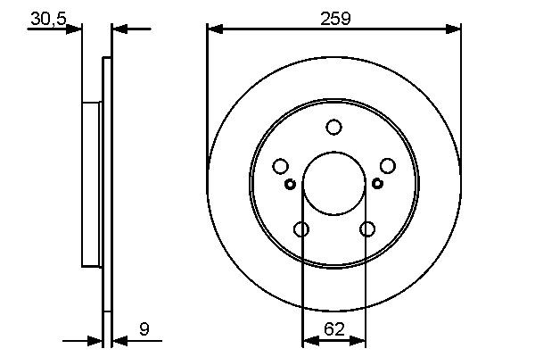 Задні дискові гальма Bosch 0986479418 ціна, від 29.87 USD
