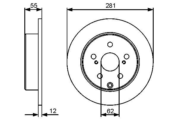 Задні дискові гальма Bosch 0986479419 ціна, від 37.16 USD