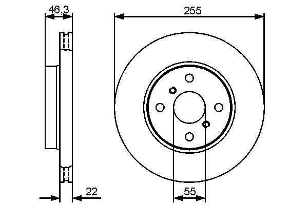 Диск переднього гальма Bosch 0986479430 ціна, від 33.32 USD
