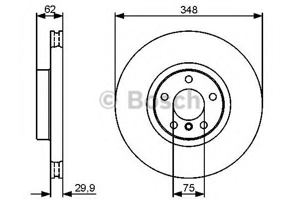 Гальмівні диски передні 0986479436 Bosch