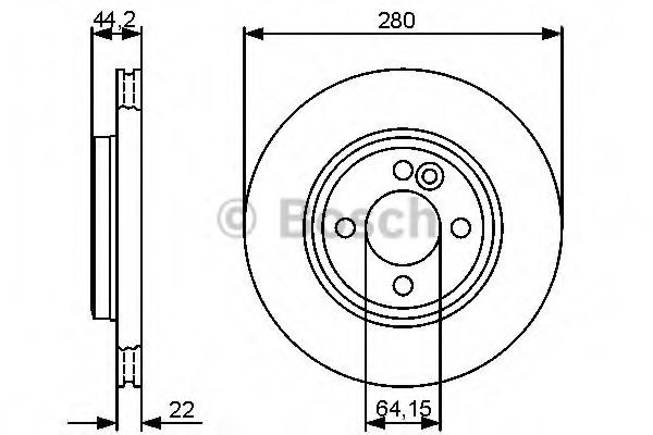 Купити 0986479437 Bosch Ротор гальмівний
