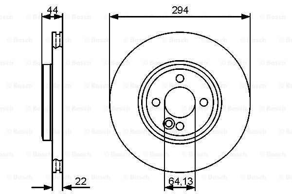 Купити 0986479438 Bosch Ротор гальмівний