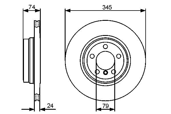 Задні дискові гальма Bosch 0986479440 ціна, від 67.05 USD