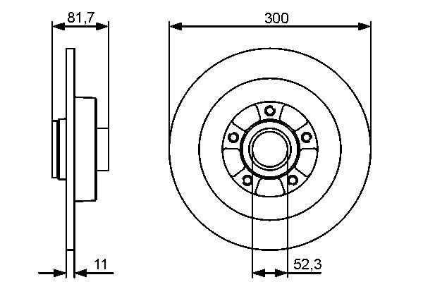 0986479446 Bosch Дискові гальма