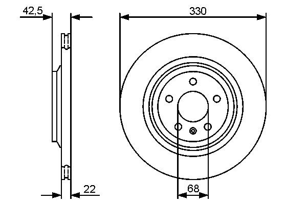 Задні дискові гальма Bosch 0986479457 ціна, від 69.62 USD