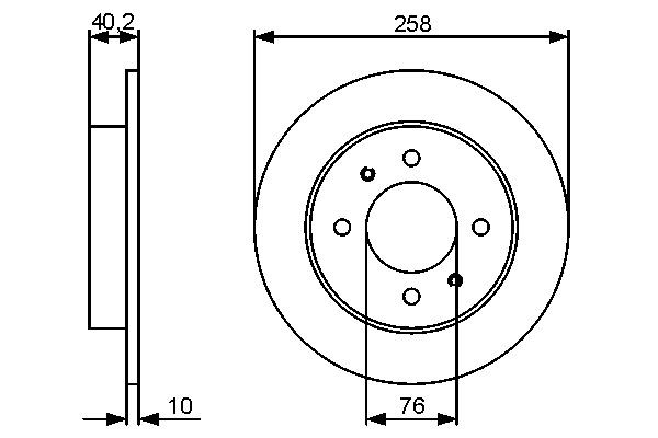 Купити 0986479484 Bosch Диск заднього гальма