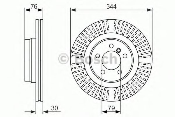 0986479489 Bosch Гальмо дискове переднє