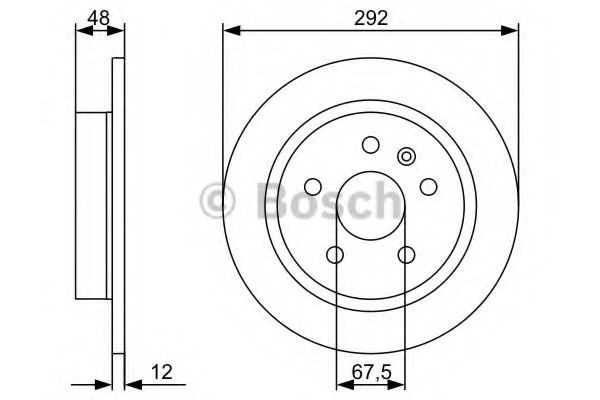 Купити 0986479513 Bosch Диск заднього гальма