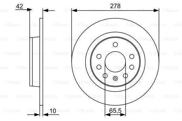 0986479515 Bosch Дискові гальма