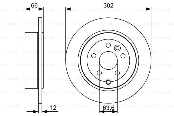 Купити 0986479518 Bosch Диск заднього гальма