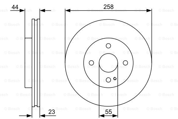 Диск переднього гальма Bosch 0986479541 ціна, від 37.91 USD