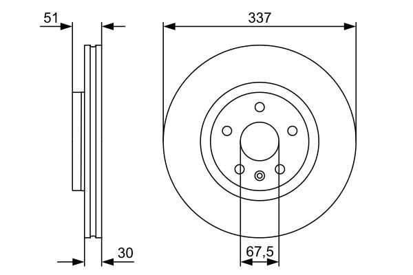 Купити 0986479545 Bosch Ротор гальмівний