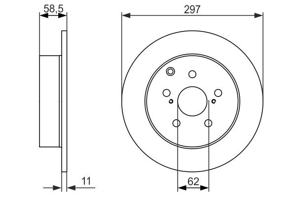 Задні дискові гальма Bosch 0986479574 ціна, від 42.13 USD