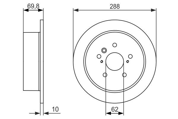 Задні дискові гальма Bosch 0986479614 ціна, від 35.59 USD