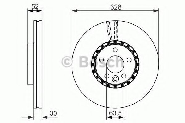 Гальмівні диски передні 0986479621 Bosch