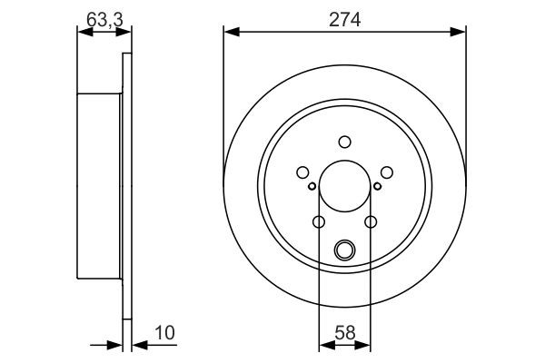 0986479634 Bosch Дискові гальма