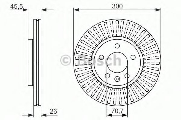 0986479644 Bosch Гальмо дискове переднє