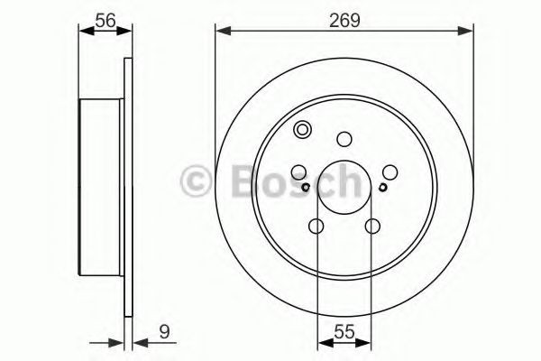 0986479658 Bosch Дискові гальма