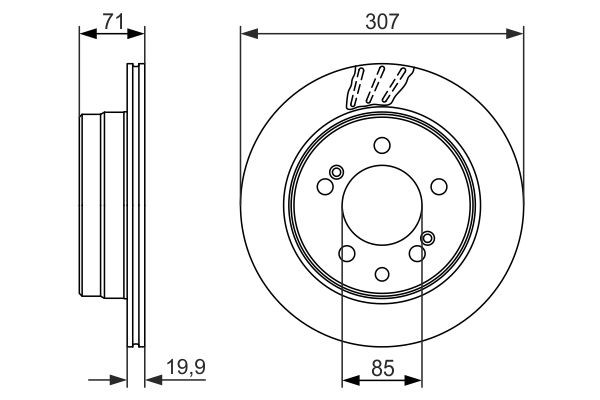 Задні дискові гальма Bosch 0986479665 ціна, від 55.16 USD