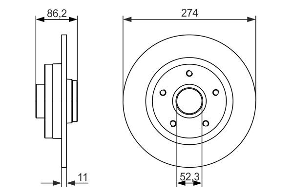 0986479682 Bosch Дискові гальма