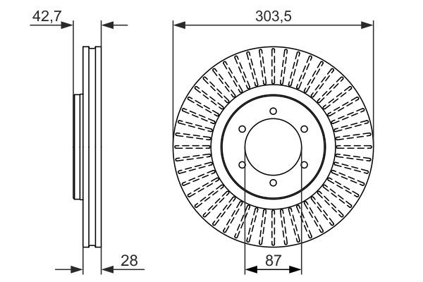 Купити 0986479694 Bosch Ротор гальмівний