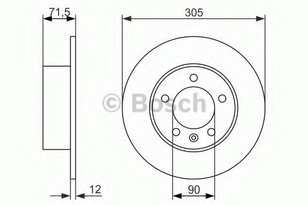 0986479717 Bosch Дискові гальма