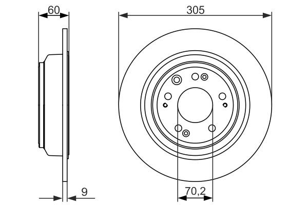 Купити 0986479740 Bosch Диск заднього гальма