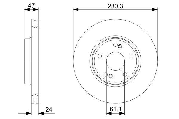Купити 0986479743 Bosch Ротор гальмівний