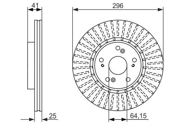 Купити 0986479744 Bosch Ротор гальмівний