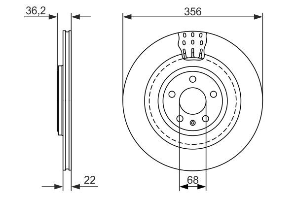 0986479749 Bosch Дискові гальма