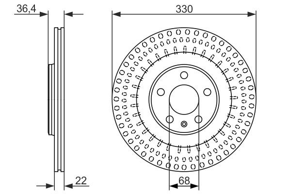 0986479750 Bosch Дискові гальма