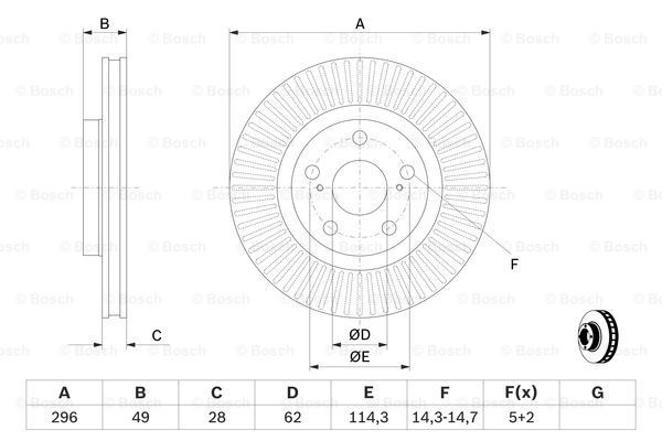 Купити 0986479768 Bosch Ротор гальмівний