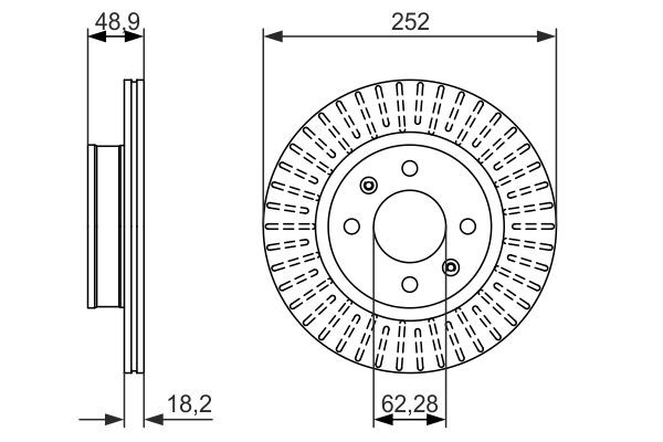 Диск переднього гальма Bosch 0986479770 ціна, від 32.65 USD
