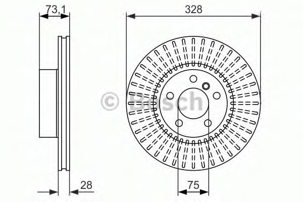 Гальмівні диски передні 0986479771 Bosch
