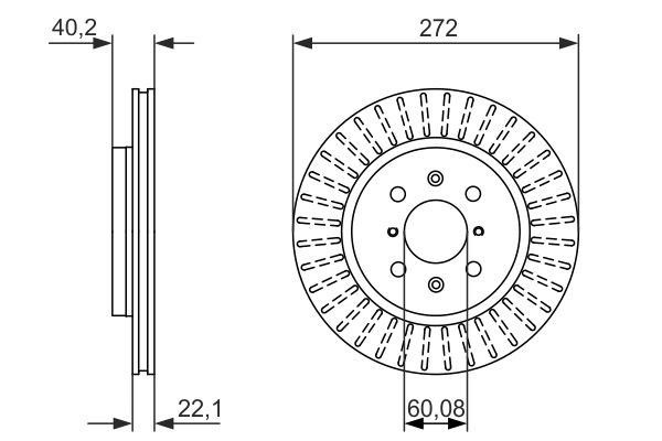 Диск переднього гальма Bosch 0986479789 ціна, від 36.31 USD