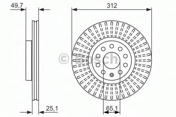 Гальмівні диски передні 0986479932 Bosch