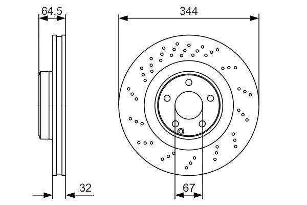 Купити 0986479A17 Bosch Ротор гальмівний