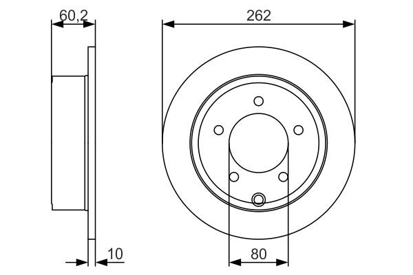 Купити 0986479A39 Bosch Диск заднього гальма